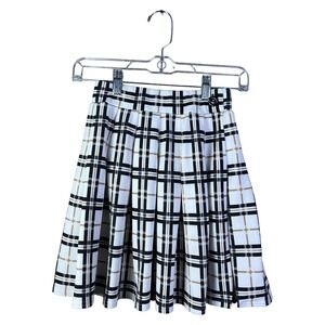 PrettyLittleThing Plaid Tennis Skirt Womens US 2 Preppy‎ Academia Gothic Mini